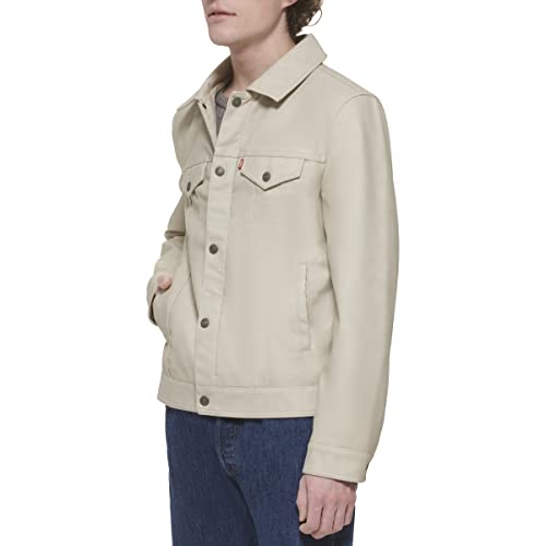 Image of Levi's Men's Faux Leather Classic Trucker Jacket