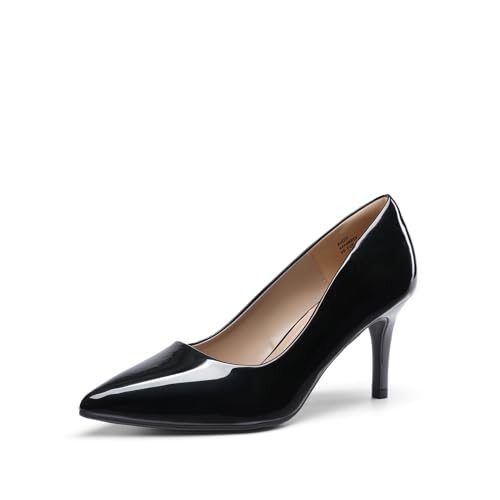 DREAM PAIRS Women's High Stiletto Heels Closed Pointed Toe Dress Pumps Shoes for Wedding Work Office Business, 3 Inches