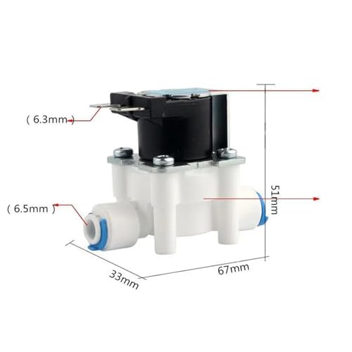 Électrovanne 24V CC 1/4" normalement fermée avec détecteur de débit magnétique - 6