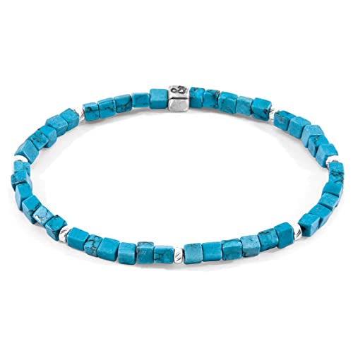 ANCHOR & CREW Bracelet Tekapo Argent Et Pierre De Turquoise Bleu - Homme - 21cm Cover