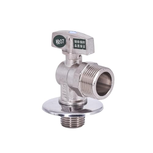 Vanne à bille coudée 1/2" vers 3/4" BSP pour circuit eau et gaz
