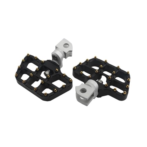 Pédales moto larges réglables avant en alu CNC pour un confort de conduite optimal sur 650