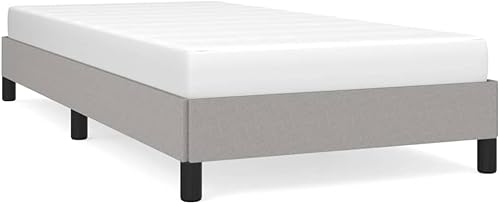 Miniatura 3 de GOLINPEILO Marco de cama gris claro con patas negras 394 x 799 pulgadas tela individual XL peso 41226 libras