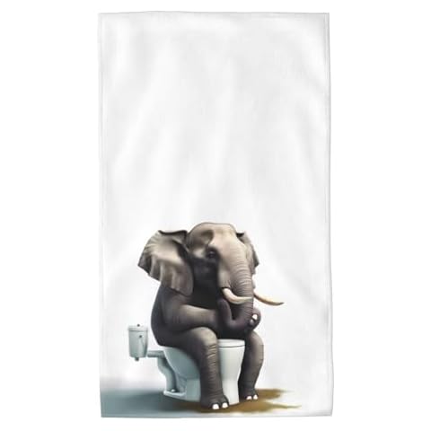 Mount Hour Elephant Toilet Hand Towels Cover