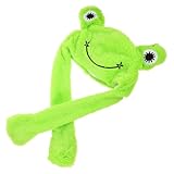 Gogogmee Sombrero de de Peluche con Orejas Móviles Divertido Gorro Cosplay para Adultos Fiesta Carnaval Accesorio Festivo