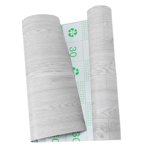 Revêtement de sol autocollant PVC gris chêne 4m x 15mm | Dalle étanche repositionnable