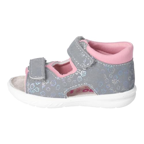 RICOSTA girl Sandals TITU,Width: Normal (WMS), Graphite Mallow 450, 22 EU