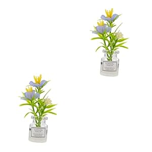 2 Stks Gesimuleerde Ingemaakte Ornament Bonsai Mini Blauw