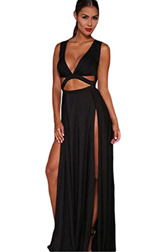 Happy Sailed Women's Novelty Jersey Night Club Craving Maxi Long Dance Dress, One Size Black