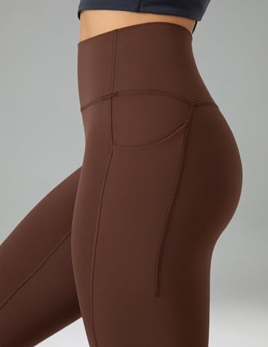 Image of Colorfulkoala Dreamlux No Front Seam Capri Leggings with Pockets for Women - High Waisted 21 inch Buttery Soft Yoga Pants