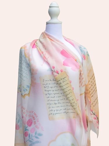 Hope Prayer Scarf - Large, Lightweight Prayerfully Created Bible Verse Shawl, 35x70", Uplifting Encouragement Christian Gift3