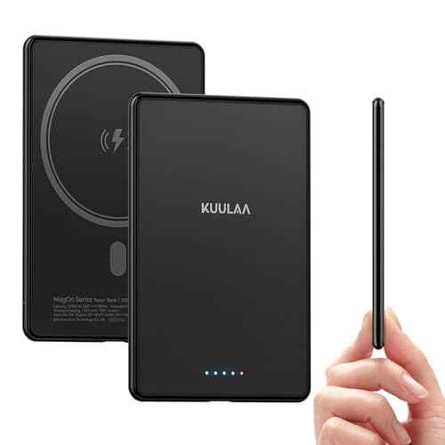 Ya en manzanajugosa.com: Kuulaa MagSafe PowerBank Ultra Slim 5000 mAh,PD 20 W Cargador Portátil de Carga rápida, 6,9 mm Mini batería Externa para iPhone 16 Pro Max/15 Pro/15/14/13/12Series