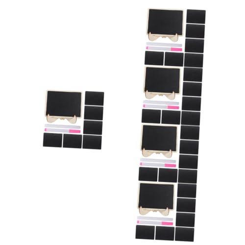 5 Ensembles Tableau Ardoise Miniature Effaçable pour Décoration de Table Restaurants et Événements de Ardoises avec Films et Marqueurs