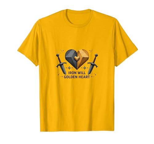 Iron Will Golden Heart Warrior T-Shirt Men XX-Large