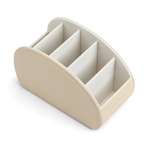 VLANDO リモコンホルダー リモコン立て 小物入れ 卓上収納 ペン立て(WHITE)