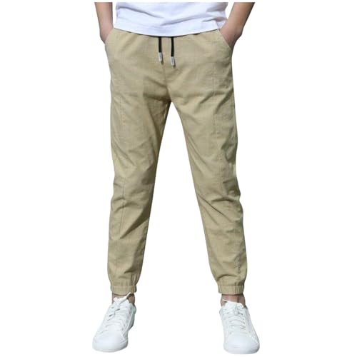Boys Pants Kids Casual Drawstring Elastic Waisted Sweatpants Lightweight Soft Active Athletic Pants with Pockets