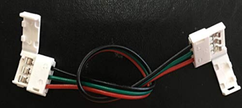 Davitu Electrical Equipments Supplies - [Seven Neon] 500pcs 15cm led strip connectors cable with clip for 3pin 10mm FPBC board two colors led smd strip