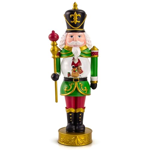 YT3 Studio Weihnachten Nussknacker Ornamente mit Schneekugel, 8.3inch...