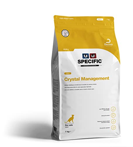 SPECIFIC® Crystal Management Light (FCD-L) 7kg - Trockenfutter für übergewichtige Katzen - Reduzierter Salzgehalt - Zur Reduzierung von Struvitsteinen - Erwachsene Tiere - DECHRA Veterinary Products