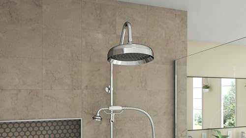 Image of Abbey 10 x 34 1 /2 Shower Faucet Set with Handshower, Chrome