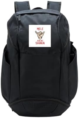 Mele Kalikimaka Kaliki shaka sign Hawaiian Merry Christmas Sport Backpack