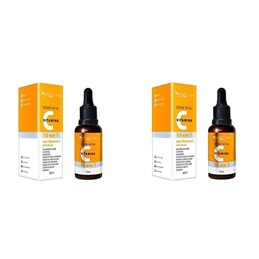 Makelovers Kit 2 Unidades - Sérum Facial Vitamina C 10 Em 1 Pele Hidratada Macia E Iluminada 30Ml Max Love