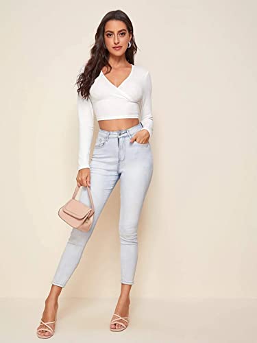 Image of Shasmi Women Crop Top, Ribbed, Stylish Tank Top, Soft and Comfy Fabric has Some Stretch