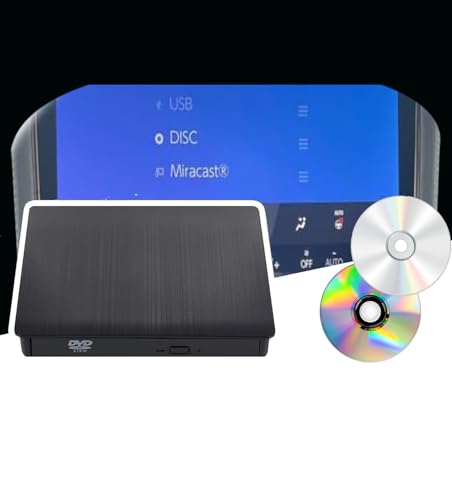 【アルファード/ヴェルファイア40系専用】MKVAOR車載DVDプレーヤー 車用CDプレーヤー 純正ディスプレイオーディオ カーオーディオプレーヤー プラグアンドプレイ R5.6〜 ALPHARD VELLFIRE 1.5M延長コード付き&変換Type-Cアダプター付き/ 2026モデル高速チップ搭載