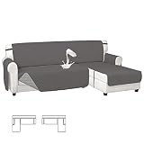 Easy-Going Waterproof L Shape Sectional Couch Covers with Chaise Reversible Leakproof Non-Slip Sofa