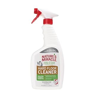 Nature's Miracle Hard Floor Cleaner, 24 Ounces, Dual-Action Stain and Odor Remover Works to Remove Tough Pet Stains and Odors On Sealed Wood and Hard Floor Surfaces