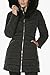 Laundry by Shelli Segal Women's Puffer Jacket with Detachable Faux Fur Hood and Large Collar, Midnight Black