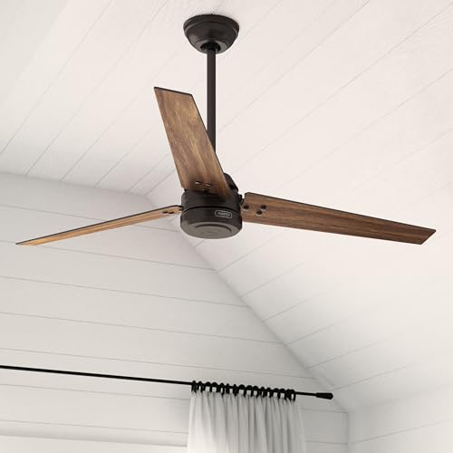 Hunter 60' Cassius ENERGY STAR Outdoor Ceiling Fan, Wall Control, Bronze