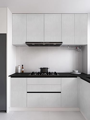 Heroad Brand Grey And Sliver Peel And Stick Wallpaper Grey Wood Contact Paper Removable Wood Wallpaper Thicken Textured For Table Cabinets Countertops Self-Adhesive Waterproof Vinyl Rolls 78.7”X17.5” #TOP4