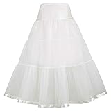 GRACE KARIN Little Girl Voile Crinoline Long Tutu Petticoats
