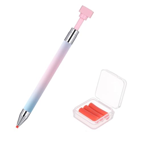 Rhinestone Picker Tool Refillable Wax Pen with 3 Additional Wax Refills Rhinestone Pickup Tool for Nail and Diamond Paint Art