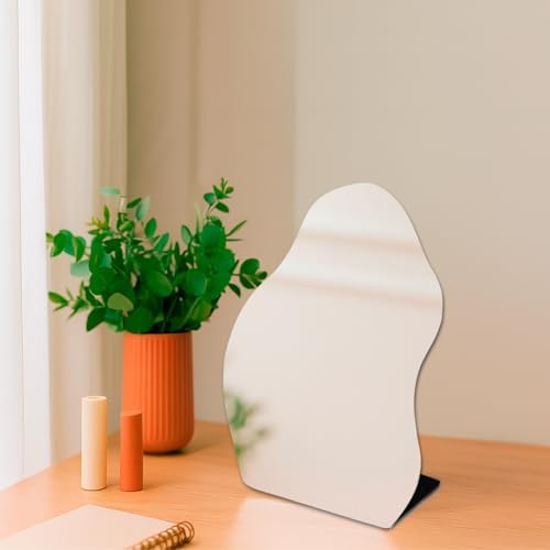 Espelho De Mesa Decorativo Vintage Formato Orgânico Irregular Dec...