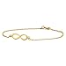 Miore Bracciale Donna Oro Giallo 9 Kt / 375 con Catena, con simbolo Infinito - Infinity Cm 18