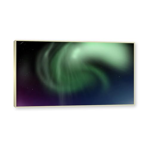 Tableau sur toile aurore boréale JZSDGB pour illuminer un mur sombre