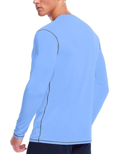 Zengjo Mens Baselayer Shirt Long Sleeve Athletic Running T Shirts Lightweight Undershirt2