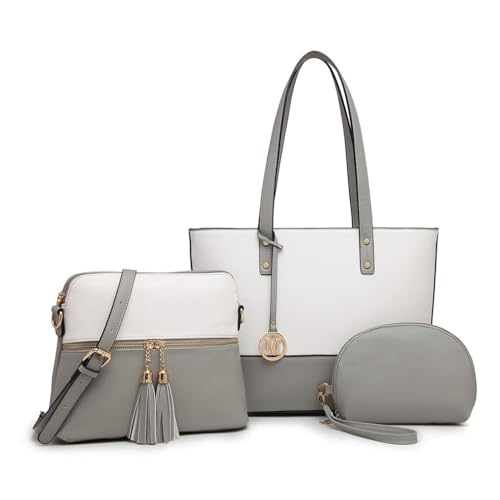 Miss Lulu Handtasche Damen Set Henkeltasche Sets große Frauen Shopper...