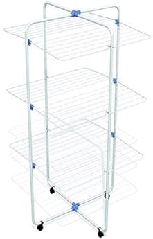 Gimi Vip 3 Stendibiancheria da Pavimento, Stendino a Torre, Verticale, 3 Ripiani, Spazio di Stenditura 30 m, con Ruote, Acciaio, 71 x 71 x 131 cm: vedi il prezzo e le caratteristiche Foto di Gimi Vip 3 Stendibiancheria da Pavimento, Stendino a Torre, Verticale, 3 Ripiani, Spazio di Stenditura 30 m, con Ruote, Acciaio, 71 x 71 x 131 cm