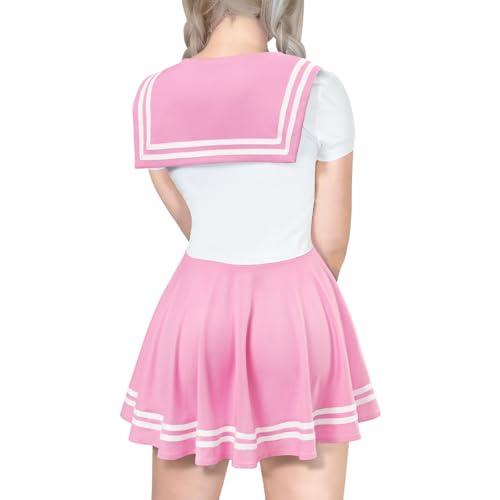 Littleforbig Women Silk-Soft Overall Mini Dress Skirt with Contrast Collar3