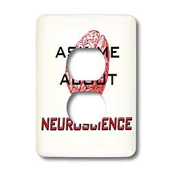 Cache de prise Neuroscience pour 2 prises interrupteur décoratif 3dRose Lsp_123088_6