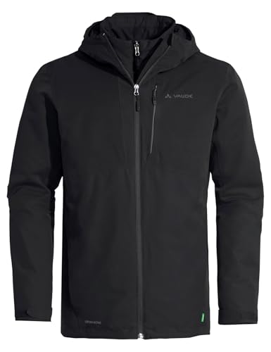 VAUDE Miskanti II 3in1 Outdoorjacke für Herren – Wasserdichte Regenjacke für Herren mit herausnehmbarer Innenjacke, winddichte & atmungsaktive 3 in 1 Jacke für Herren –...