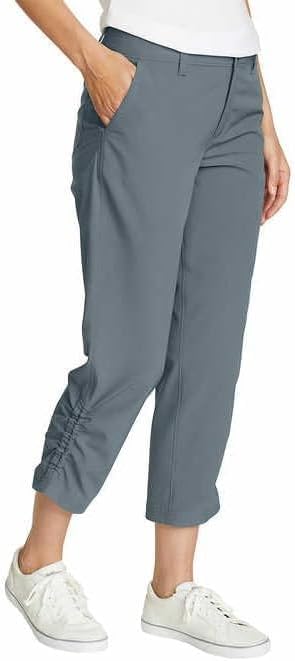 Eddie Bauer Capri Pants for Women with Side Zipprer Cargo Pocket - Women's Hiking Pants with Belt Loop - Ripstop Capri - Image 2