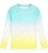 DRONIRING Boys' Rash Guard Long Sleeve, UPF 50+ Swim Shirt for Boys Kids Youth, UV Sun Protection...