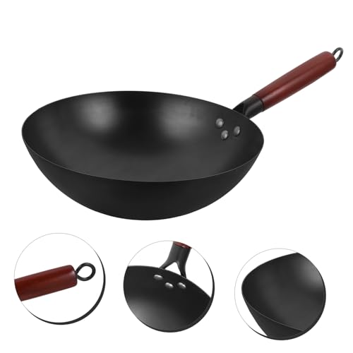 Sartén Wok de Hierro con Mango Aislante y Tapa miniatura 3