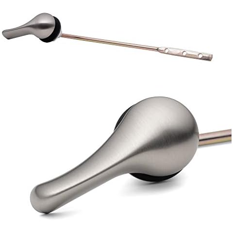 Qualihome Brushed Nickel Toilet Tank Flush Lever Handle Cover