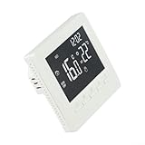 ZMdooreasy Controlador de temperatura ambiente con termostato digital programable y LCD, protección anticongelante habilitada