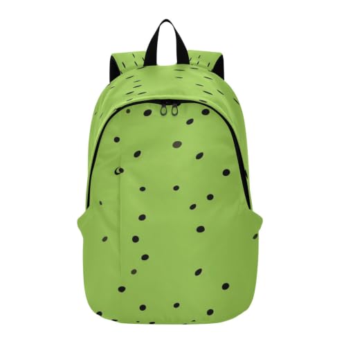 LINNIKEEEE Points Verts Simples Lumineux Sac À Dos pour Ordinateur Portable Sac de Voyage avec Bretelles Rembourrées pour Garçons Femmes
